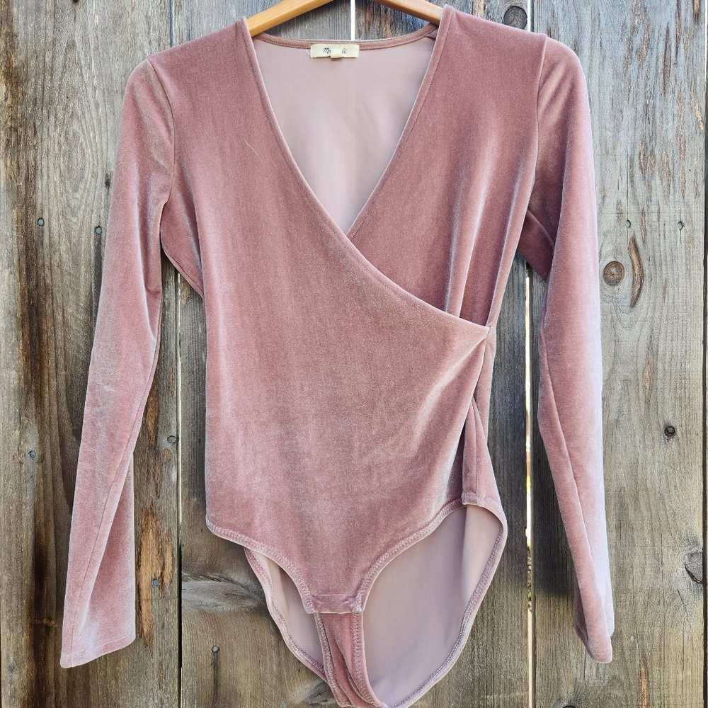 Madewell Velvet Bodysuit